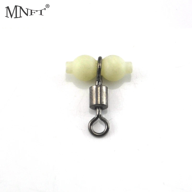 MNFT 120PCS/Pack  Luminous Fishing Rolling Triple Swivels Connector Sea Fishing Tackles