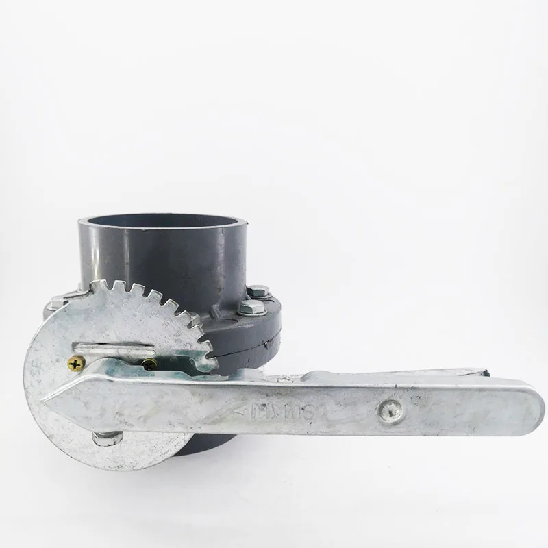 Elettrovalvola PVC butterfly valve socket type disc valve DN 90 MM Irrigation butterfly valve Plastic one-piece butterfly valve Irrigazione — dettaglio 2