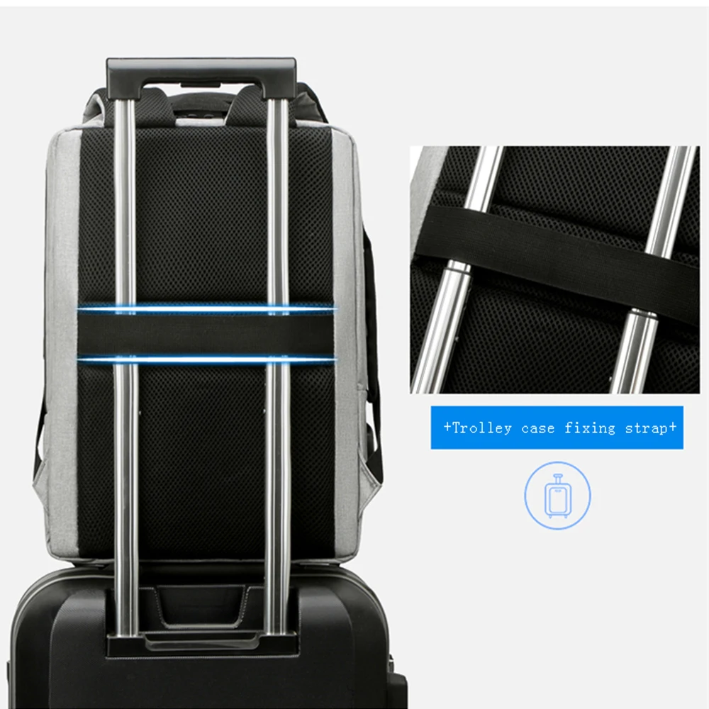 Imagem -06 - Portátil Usb Mochila Mochila Escolar 15.6 Polegada para Xiaomi hp Computador Viagem Daypack Casual Grande-capacidade Computador Mochila