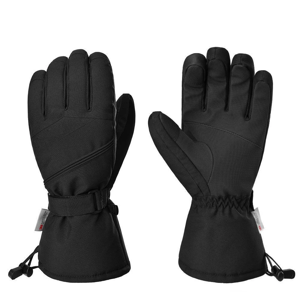 Waterproof Plush Lined Ski Gloves, Mountaineering, Warm, Winter, New, 3M