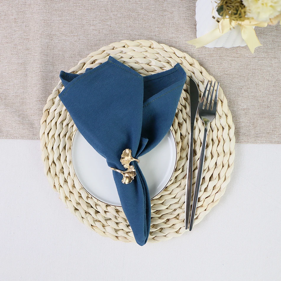 40PCS Cotton Dinner Napkins,Dinning Table Washable Reusable Tableware Cloth Placemats,Kitchen Soft Skin-Friendly Tea Towel