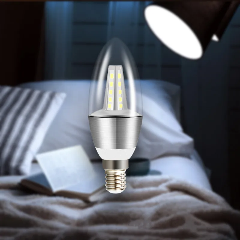 E27 E14 LED Kaars Gloeilamp 5W 7W 9W 12W 110V 220V Frosted Flame Lamp C35 vintage Edison thuis kroonluchter lamp warm wit