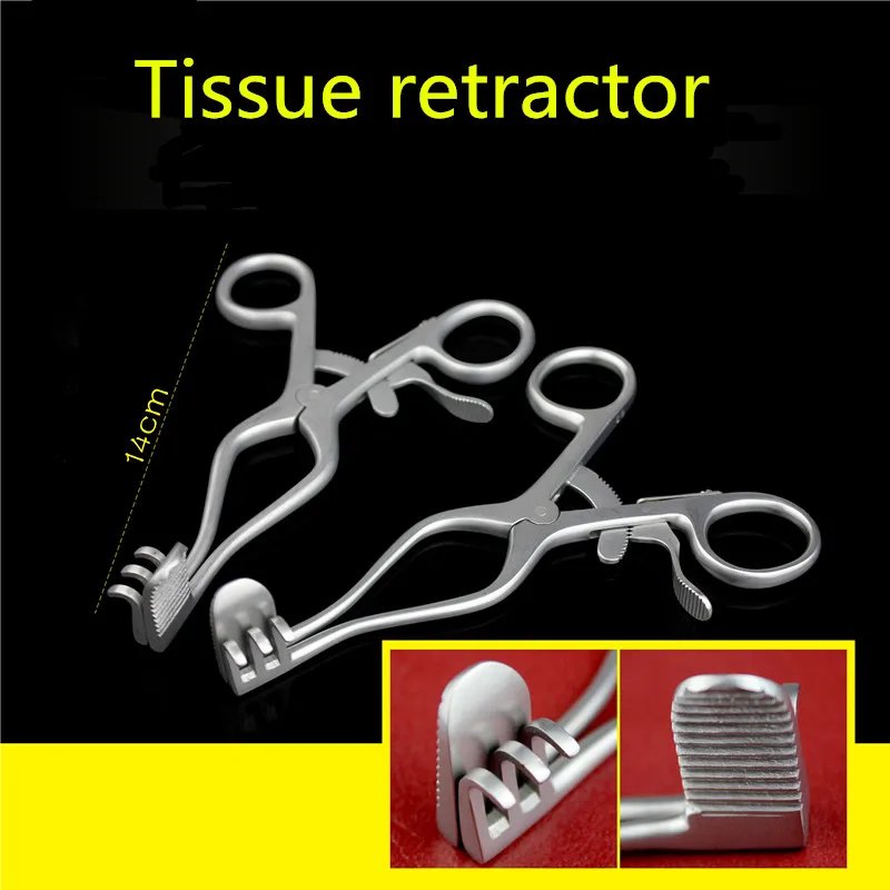 

small animal Orthopedic instrument medical soft tissue Muscle retractor skin retractor Distraction forcep square plate tooth