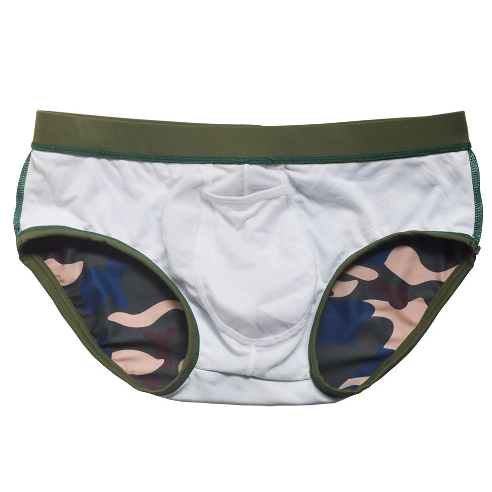 Army Camouflage Men Swimwear Sexy Pouch Push Up Swimsuit Gay Mens Swim Wear Briefs Bikini Swimming Suit Surf Sunga Low Waist