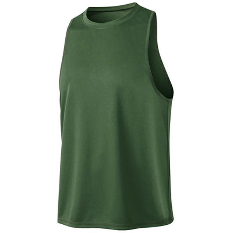 Men's Running Vest Running Training Vest Sleeveless T-shirt Quick-drying Top Men Jersey Clothing Sport Gym Rashguard Vest