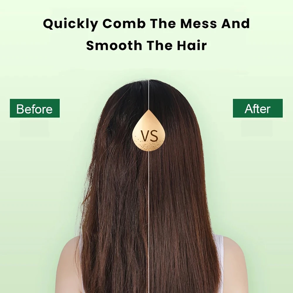 Cor-de-rosa verde alisador de cabelo escova alisamento ferro com construído em pente 20s rápido aquecimento & 17 temp configuração anti-escald ferramenta