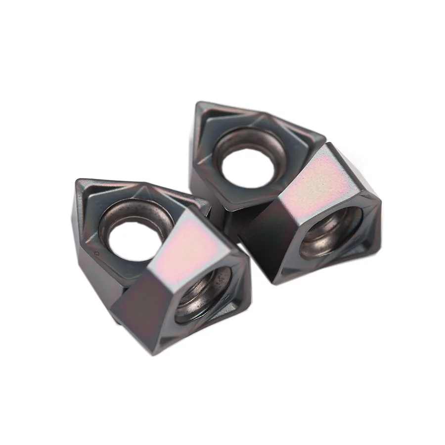 WNMU040408-GM SK816 Высококачественная цветная двухсторонняя Шестигранная карбидная вставка с быстрой подачей фреза токарные инструменты с ЧПУ