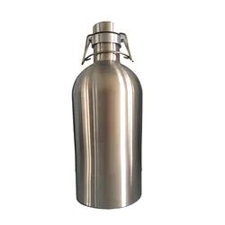 kegland home brew 2L beer bottle ULTIMATE Vacuum Double Wall Insulated Beer Growler, 304 SS