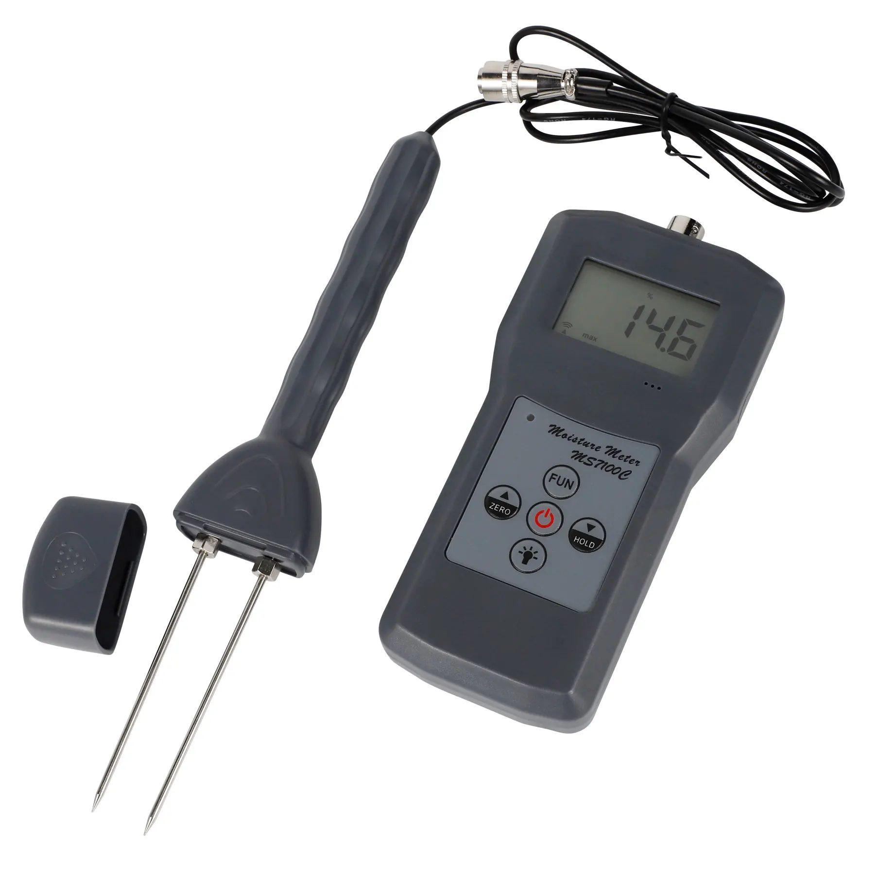 

New MS7100C Portable Digital Cotton Moisture Meter Seed-cotton Lint Moisture Tester for Pure cotton fabric