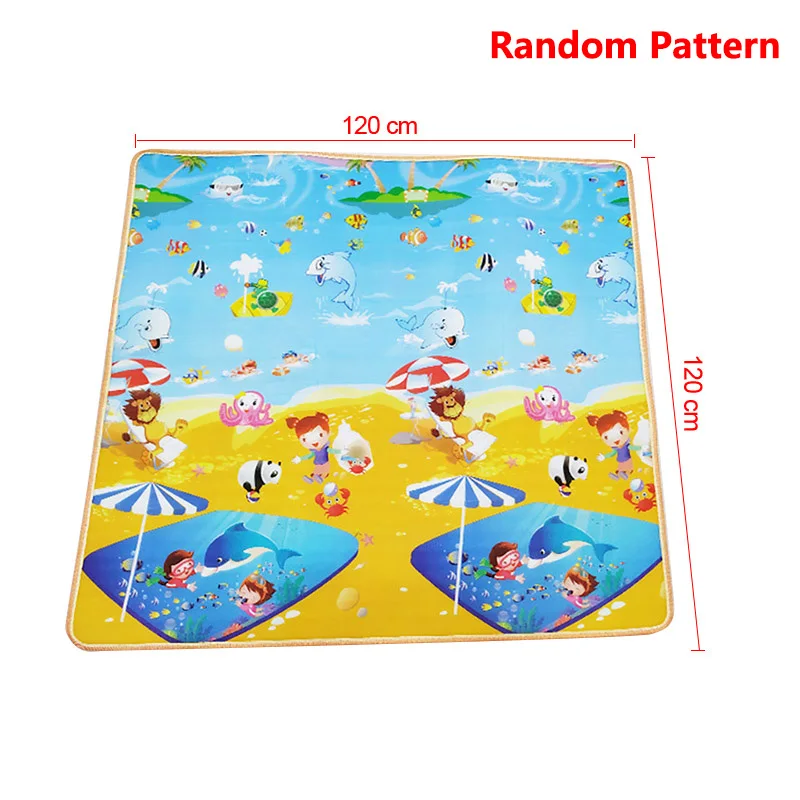 IMBABY Playpen Mat Double Surface Newborn Game Carpet For Tent Baby Mat Children Playground Waterproof Pad Random Pattern