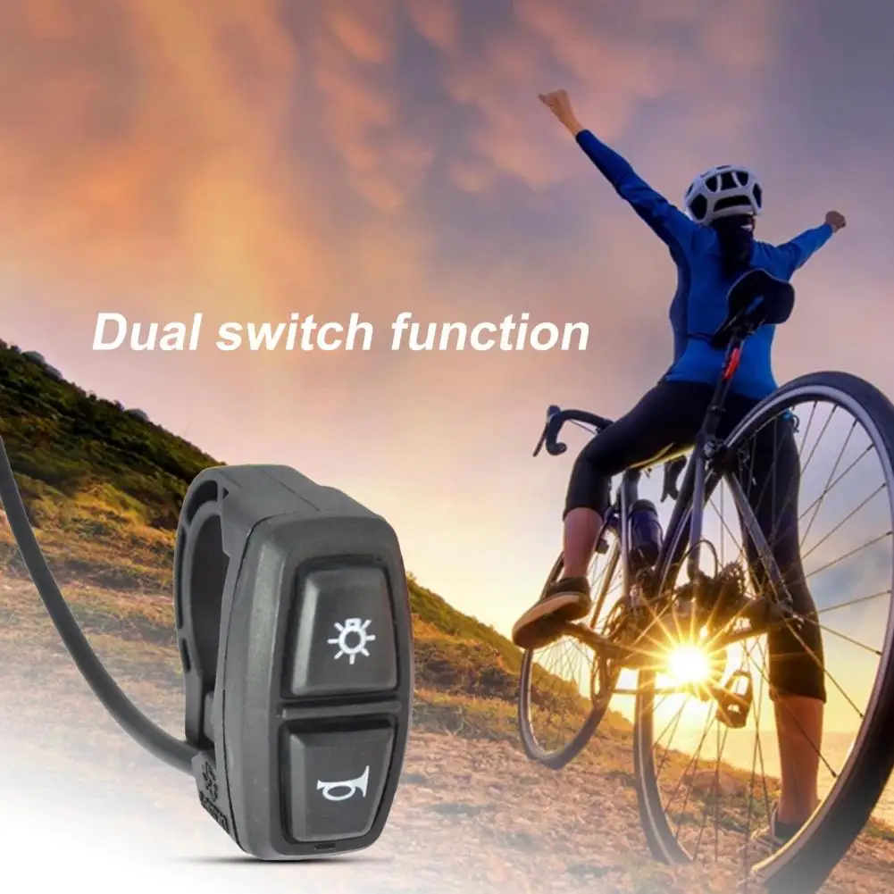 Sturdy  Durable Horn Headlight Bicycle On Off Switch Nylon Electric Bicycle Switch Professional   Bicycle Accessories