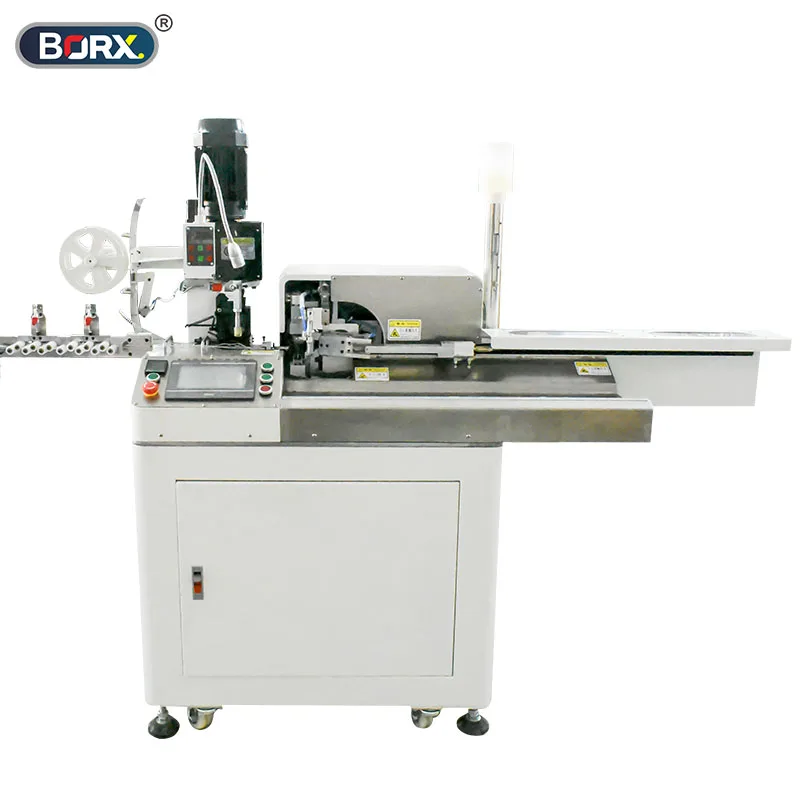 Fully automatic five wire stripping one end dipping one end terminal crimping machine