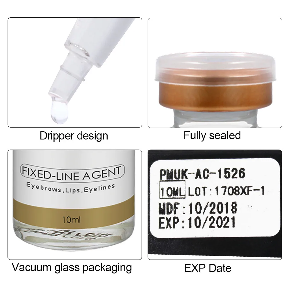 Biomaser Microblading Pigment Fixing Agent Permanent Makeup Ink Color Lock Assistence Eyebrow Fixed-line Tattoo Accessory