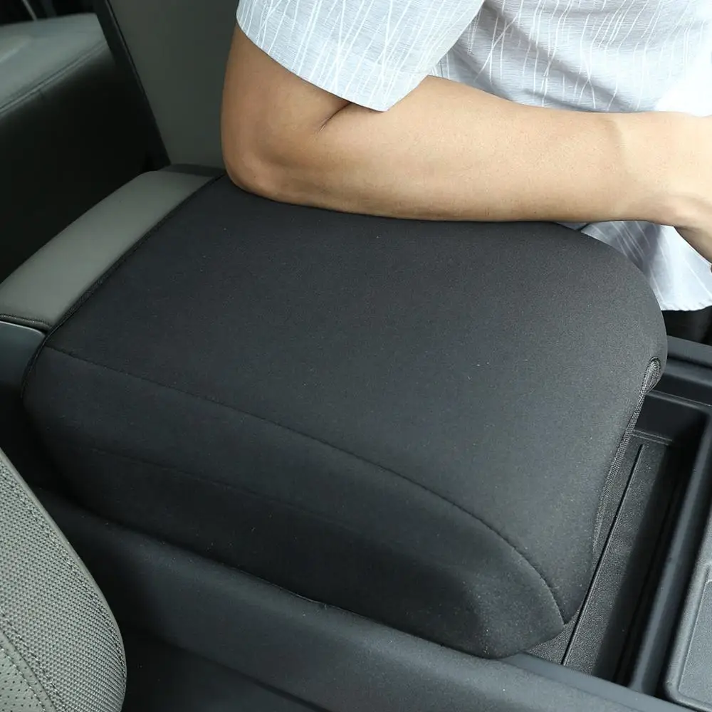 Black Cotton For Land Rover Defender 110 2020 2021 2022 2023 2024 Car Seat Armrest Center Console Box Cover Car Accessories