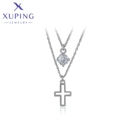 Xuping Fashion Jewelry Cross Pattern Unique Design Pendant Jewelry Religion Style for Women A00622397