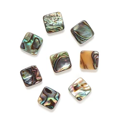 2pcs Abalone Shell 10/12/16mm Square Shape Blank Flatback Spacers For DIY Jewelry Making Bracelet&Bangle Accessories