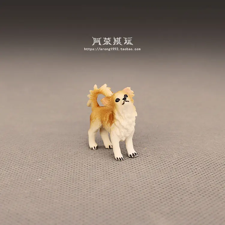 Cute Pet Dog Animals Model Schnauzer Chihuahua Bulldog Beagle Bonner Mountain Action Figure Figurine Toys Miniature Accessories