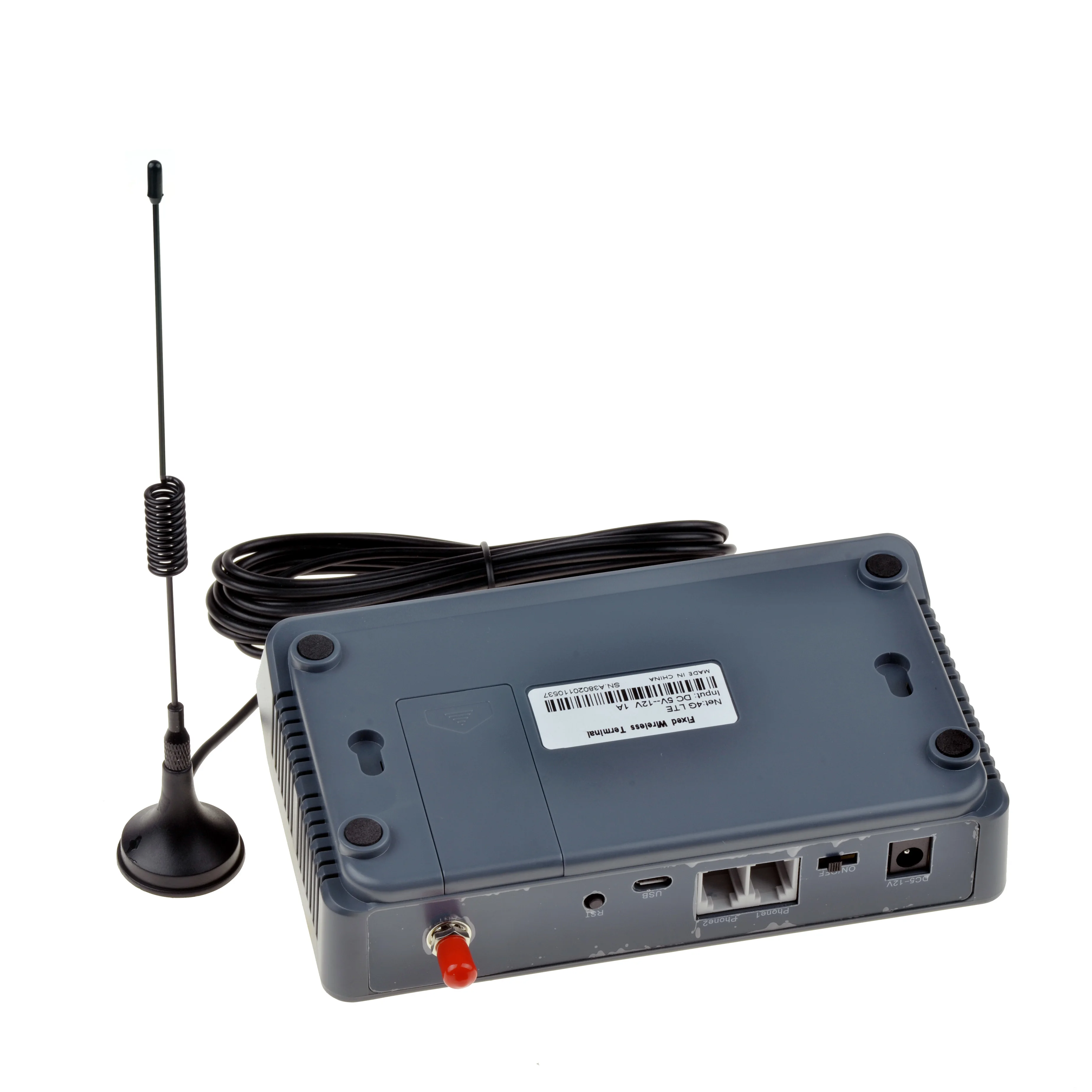 4G LTE 3G WCDMA GSM Fixed Wireless Terminal with LCD LED 2 RJ11 Backup Battery for Alarm System PBX Elevator support Caller ID