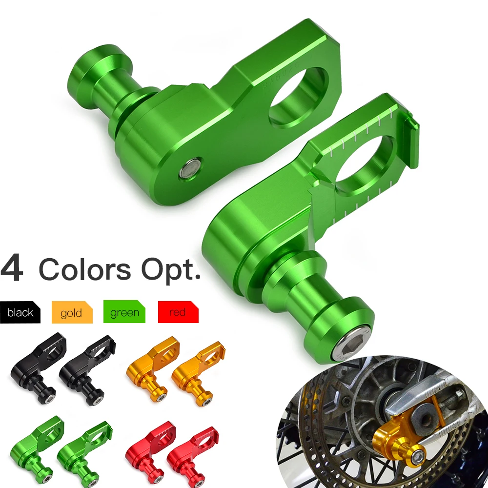 

NICECNC Rear Axle Block Chain Adjuster Spindle Slider Parking Ball For Kawasaki ZX-6R ZX6R ZX 6R 09-21 ZX-10R ZX10R ZX 10R 11-20