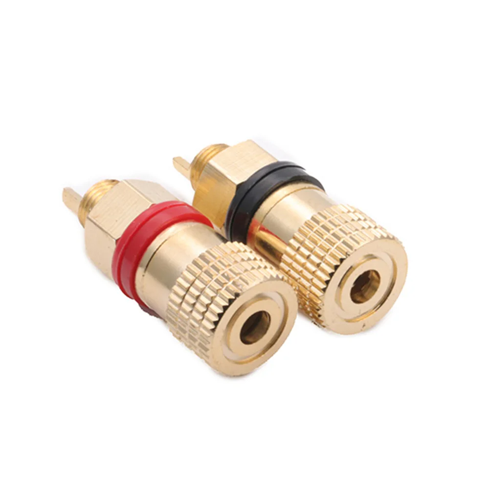 Pure Copper Banana  Electrical Jacks High Current HIFI Cable Terminal Lithium Battery Banana Connector Binding Post Terminals