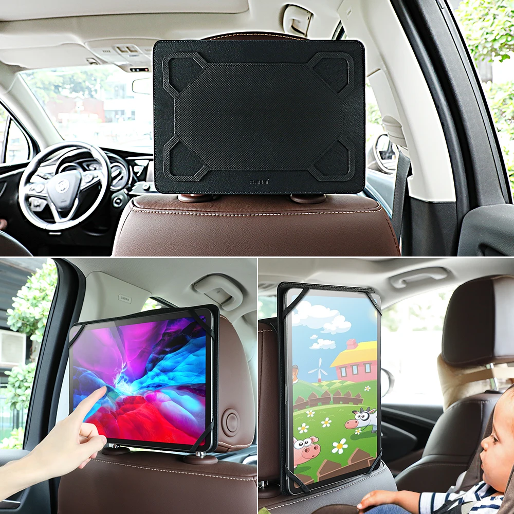 memumi Universal Tablet Stand for Car in the back for iPad 10.2 7 8 generation, 9.7-11" Tablets Car Back Seat Headrest Mount