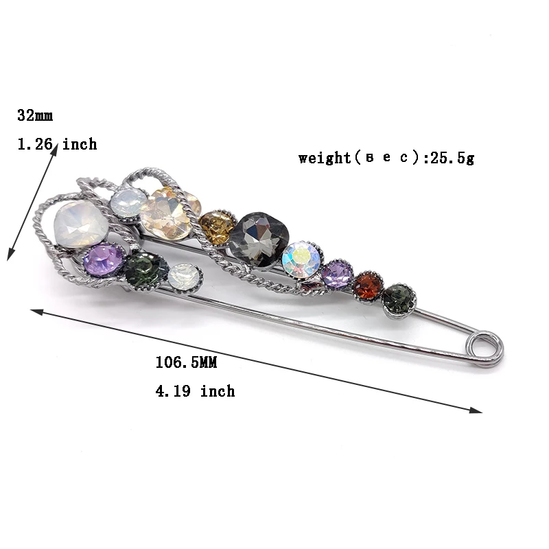 PD BROOCH Fashion High-end Retro Stone Gem Brooch High Quality Exquisite Ladies Brooch Enamel Pin Pins Wholesale