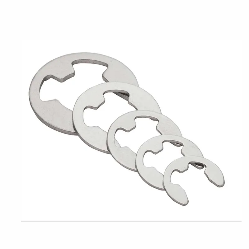 10/100pcs M1.2 M1.5 M2 M3 M4 M5 M6 M7 M8 M9M10M11M12M13M15M16 304 Stainless Steel E Clip Circlip Retaining Ring Washer for Shaft