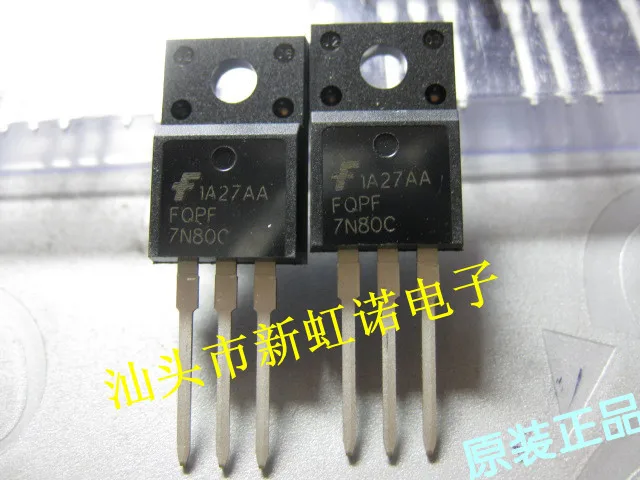 

5Pcs/Lot New Original FQPF7N80C Triode In Stock