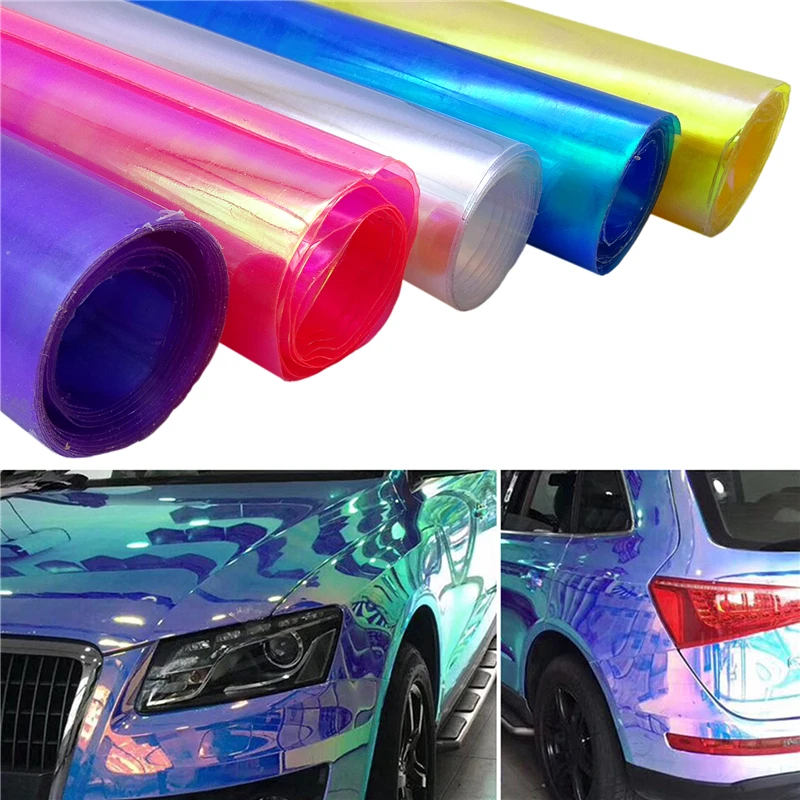 30X60CM Car Styling Chameleon Headlight Taillight Vinyl Tint Car Sticker Light Film Protect Wrap Car Light Accessories