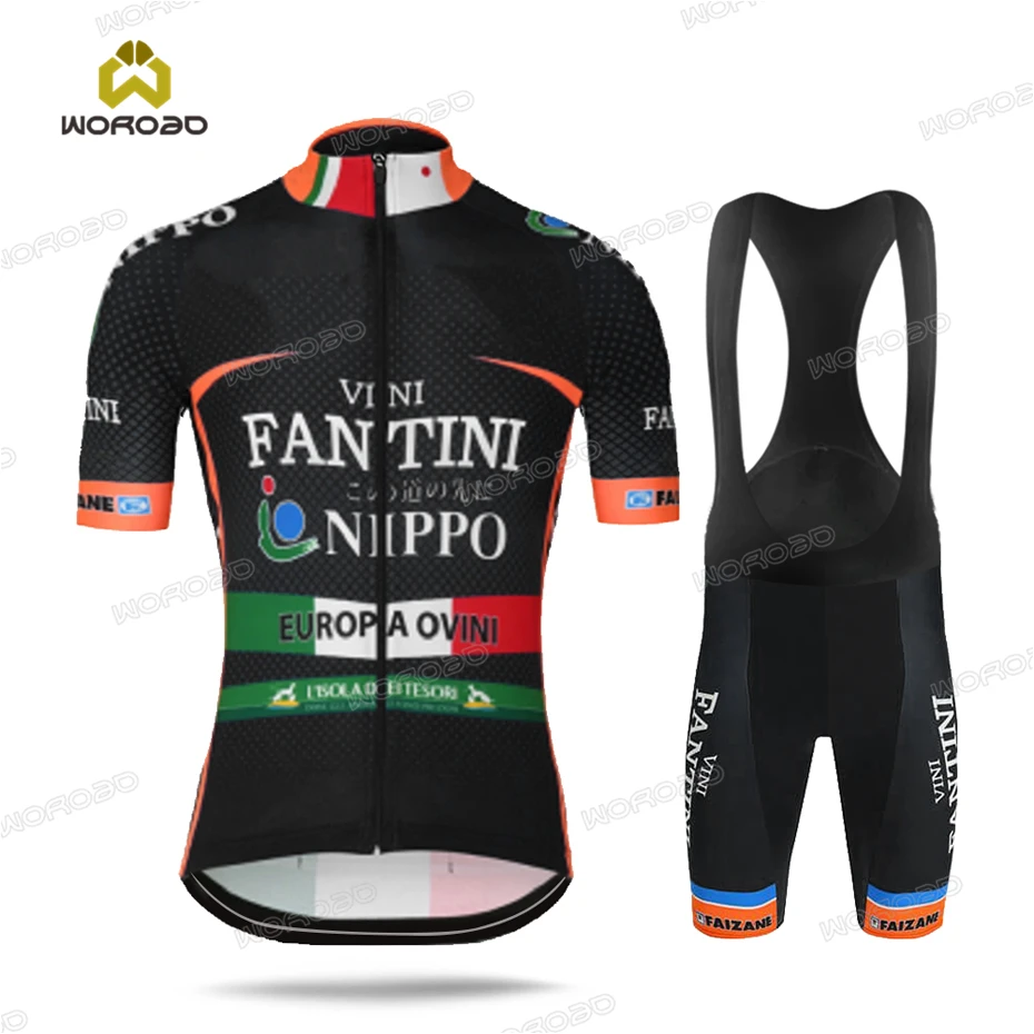 2022 Cycling Clothes Kits Short Sleeve Jersey Set Summer Men FANTINI NIPPO Cycling Uniform Beathable Bike Clothing Quick Dry