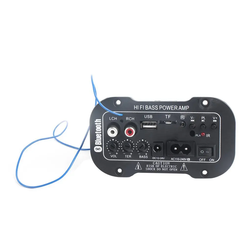 220 В автомобильный Bluetooth усилитель Hi-Fi усилитель мощности басов плата для авто аудио TF плеер USB маленький сабвуфер с искажением