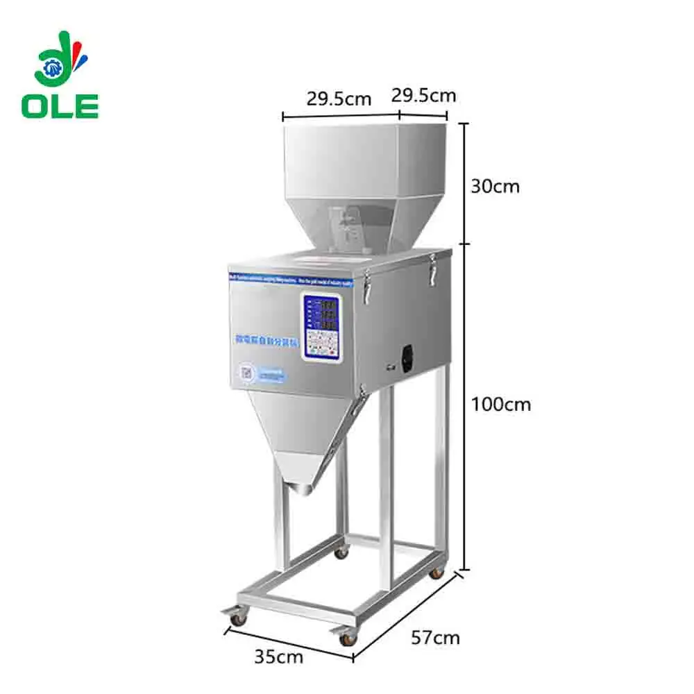 ماكينة تغليف وزن القهوة العمودية 2-999g عالية الدقة