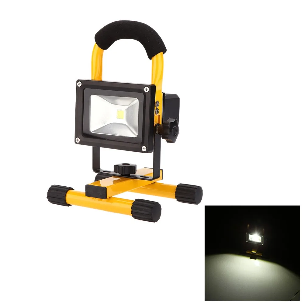 IP65 10w High Power 600LM LED Flood Light Rechargeable Adjustable Portable Durable Outdoor Daylight