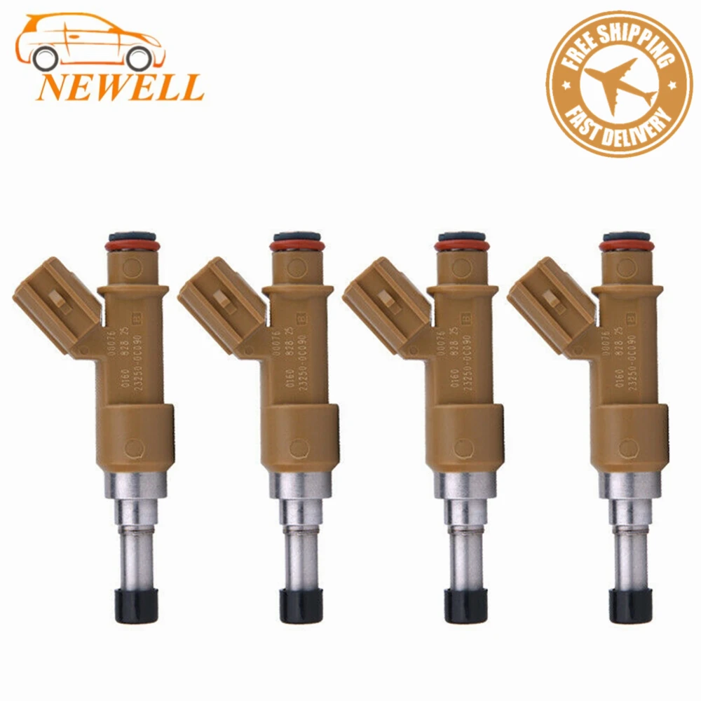 

4pcs Fuel injector 23209-0C090 23209-75180 23209-79215 Fits For Toyota Tundra 02-14 Injection Valve 2320979215 23250-75180