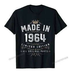 Made In 1964 Shirt Birthday 55 Limited Edition Tshirts Camisas Men Casual Tops T Shirt For Men Dominant Cotton T Shirt