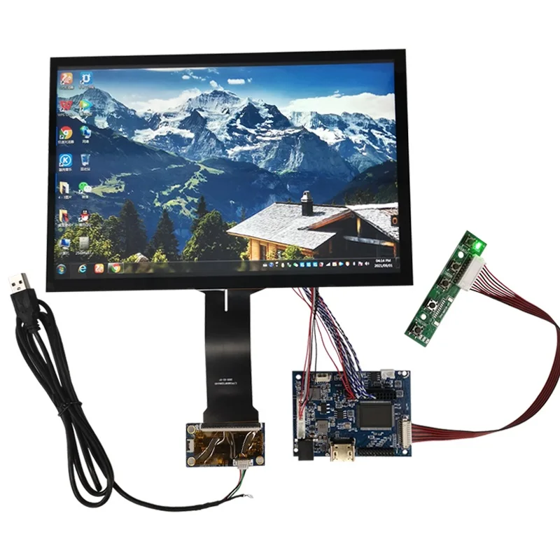 

Сенсорный экран для автомобиля, дисплей для 10,1 pulgadas, kit1280x800, IPS, HDMI, LCD, Raspberry Pi 3, емкостный монитор