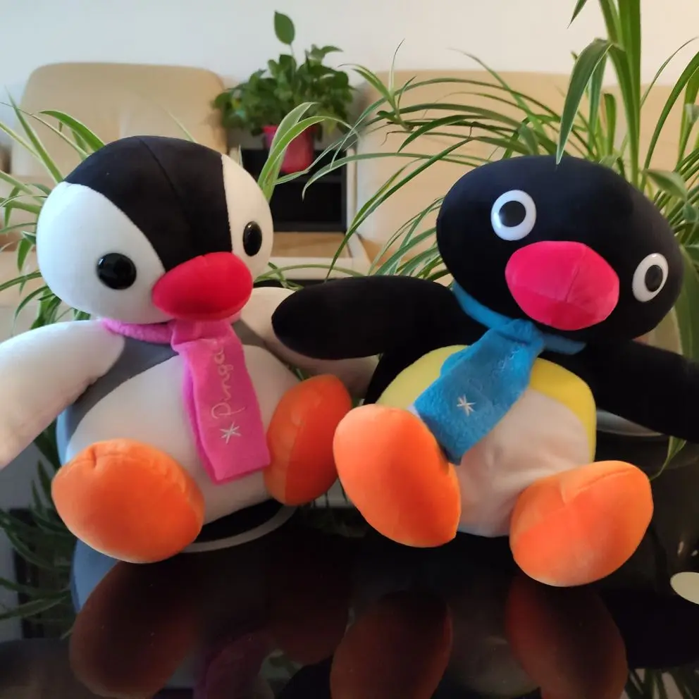 

Anime Cartoon PINGU Brother and Sister Penguin High Quality Plush Toys Soft Stuffed Animal Doll Girl a Gift Gifts For Children