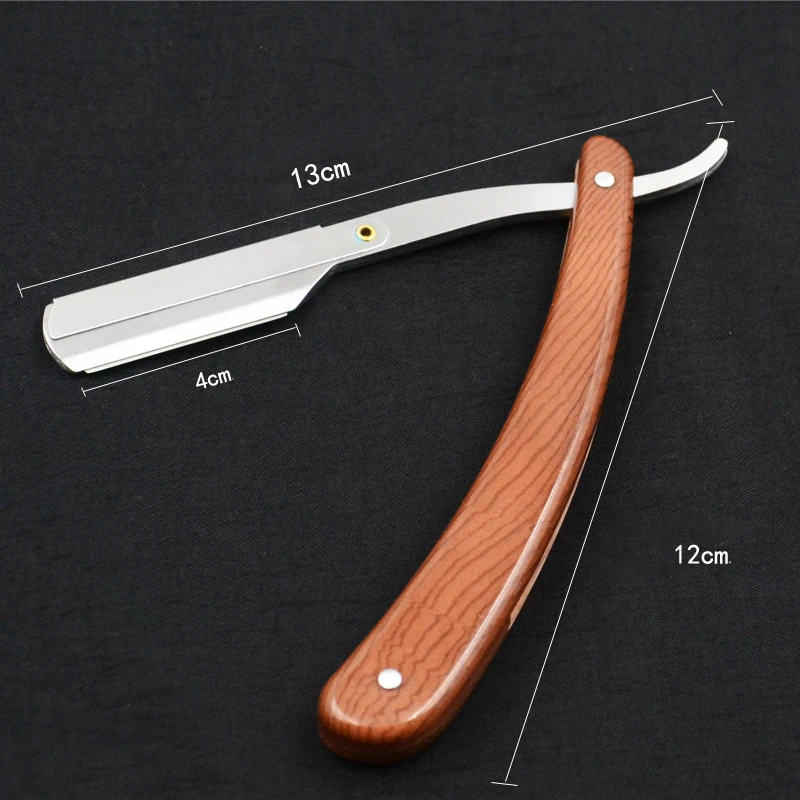 Faca de barbear dobrável de aço inoxidável para homens Barba reta, Ferramentas de cabeleireiro, Conveniência manual, Aparador de cabelo, Barbeador