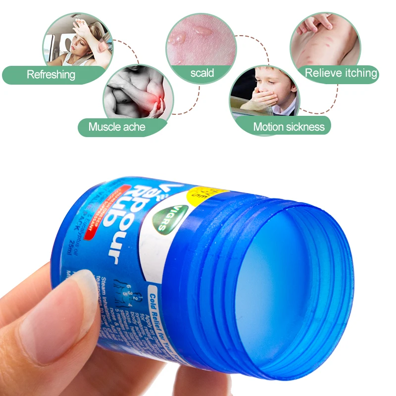 1pcs Cooling Balm Ointment Anti Itching Headache Toothache Stomachache Dizziness Essential Oil Herbal Cream P0036