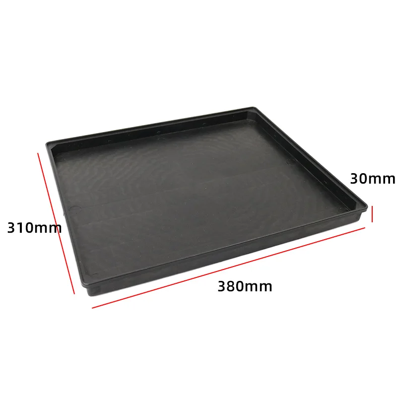 Q-TR11 ESD Tray 375x310x28mm The inner C-corner design allows for the stable stacking of black storage trays
