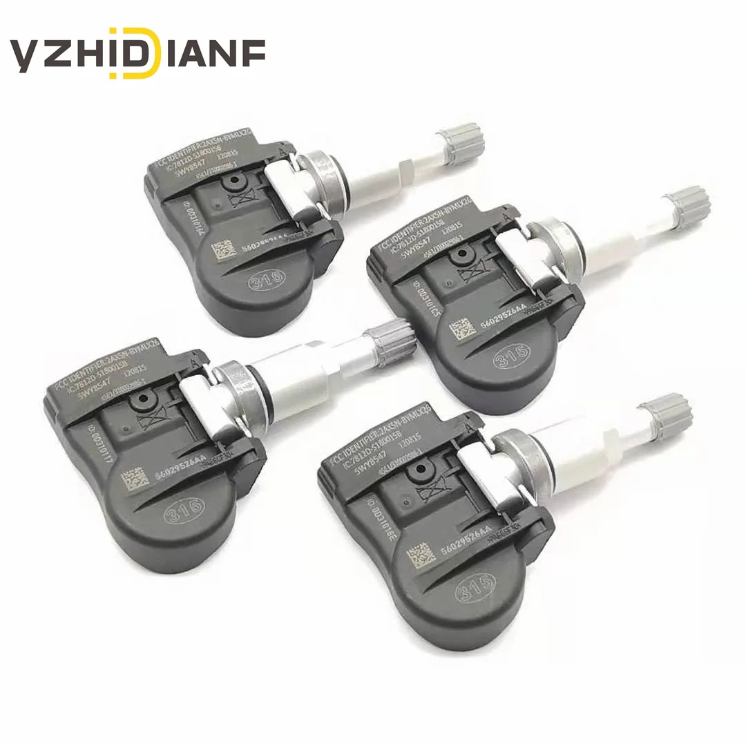 

4pc New FOR 2005 2006 2007 JEEP- GRAND CHEROKEE LIBERTY COMMANDER 315MHz TIRE PRESSURE SENSOR TPMS MONITOR 56029526AA 68078861AA