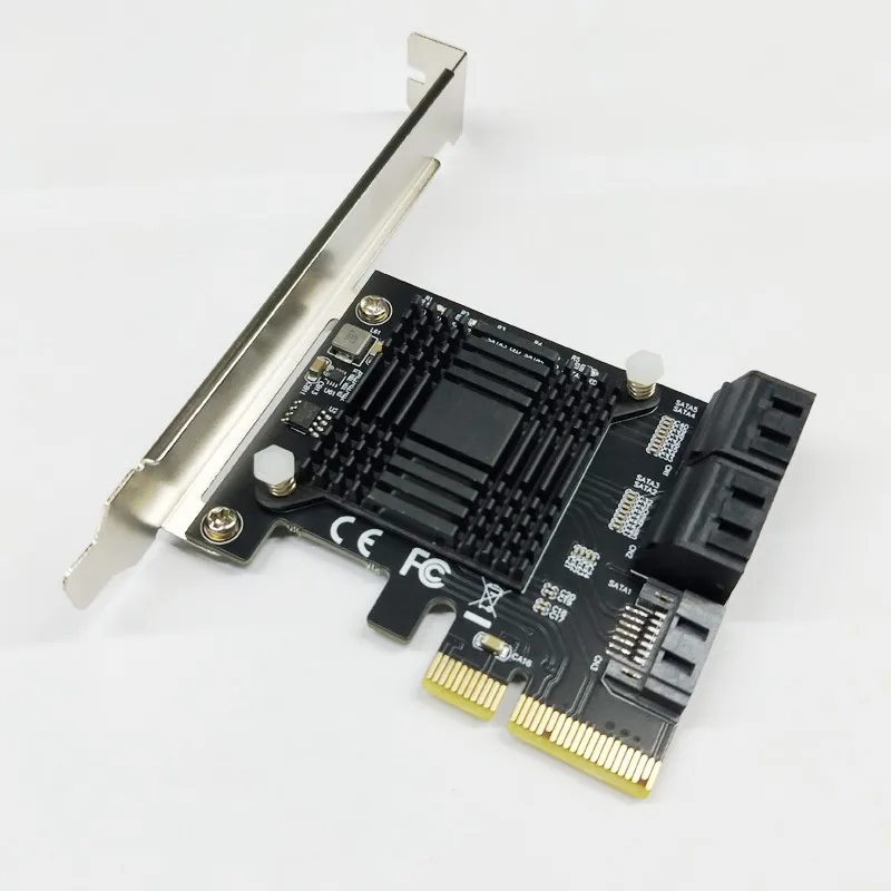 H1111Z плата расширения PCIE SATA контроллер PCI-E SATA концентратор/карта PCIE на SATA 3,0 карта 5 портов SATA3 SSD PCI Express X4 Gen3 адаптер