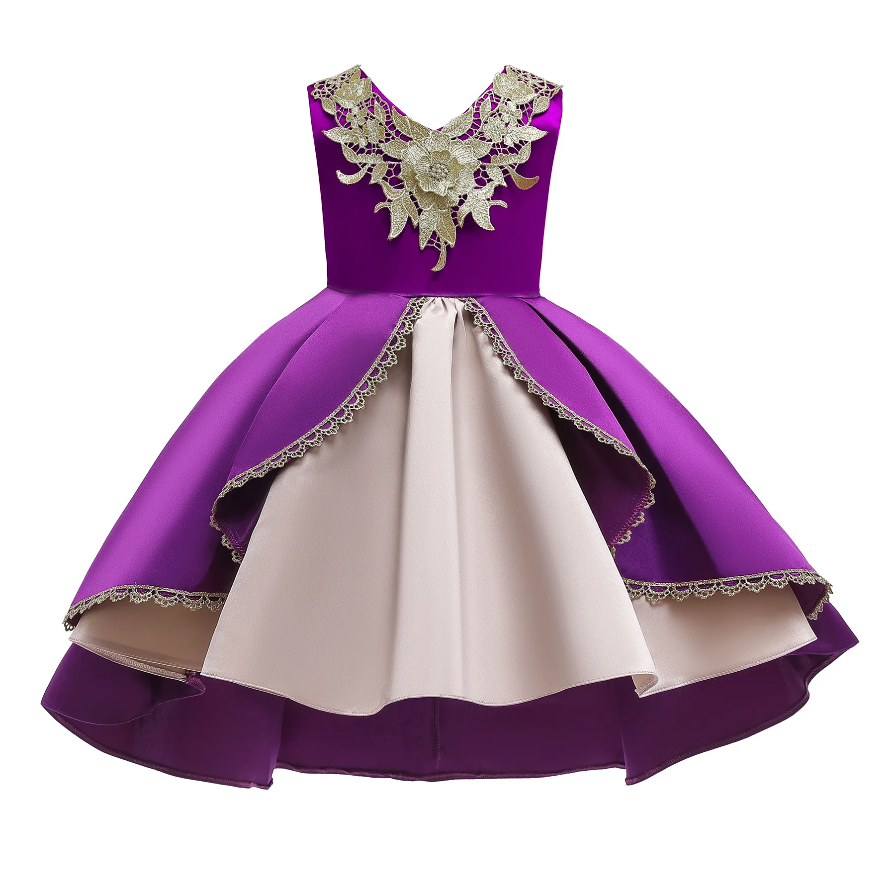 Christmas Kids Dresses For Girls Princess Dress Elegant Flower Girls Wedding Dress Children Evening Party Dress vestido infantil