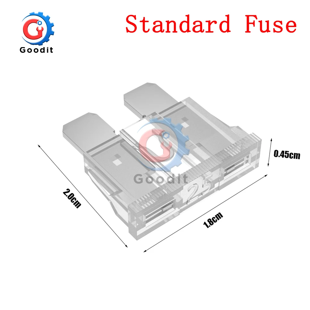 10pcs Mini Standard Micro Fuses 5A 7.5A 10A 15A 20A 25A 30A 35A 40A Amp Clip Assortment Auto Blade Type Fuse Set for Car Truck