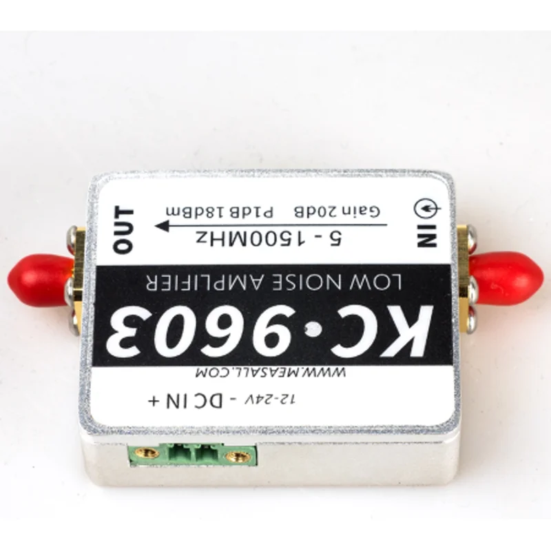 

KC9603 1.5G 20dB Low Noise Amplifier LNA 5MHz-1500MHz