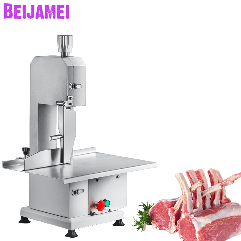 

BEIJAMEI Stainless Steel 750W meat cutting machine for Frozen pork/chicken/beef commercial bone sawing cutter machinery