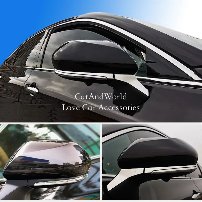 

Накладки из нержавеющей стали для Toyota Avalon XX50 2019-2025, рамка зеркала заднего вида, крышка, колонна, украшение заднего вида, автомобильные аксессуары