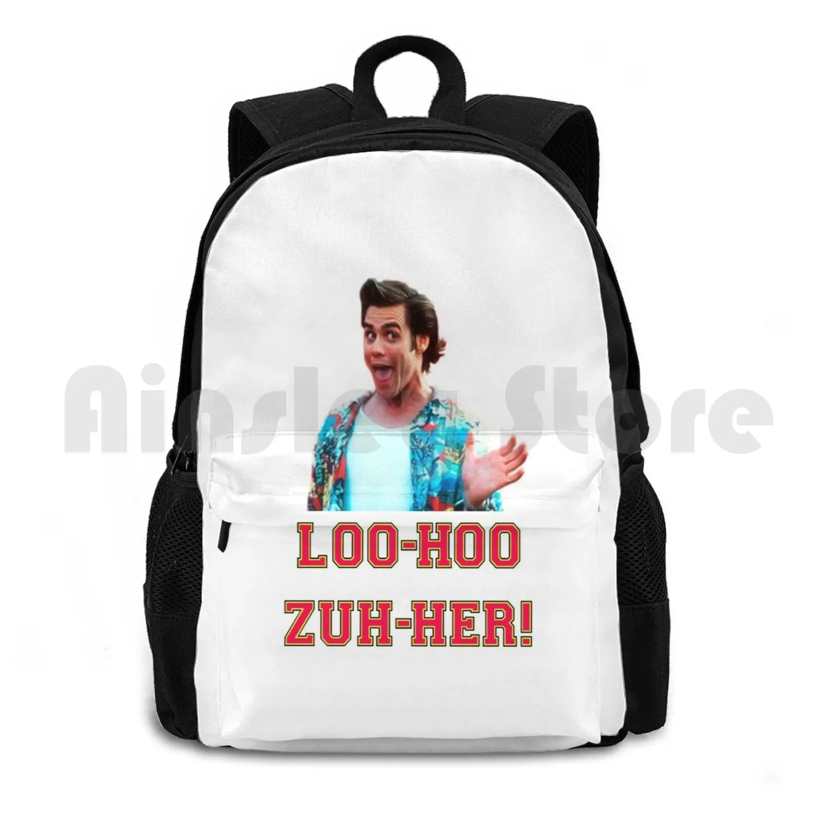 Loo-Hoo-Zuh-Her Outdoor Hiking Backpack Riding Climbing Sports Bag Loo Hoo Zuh Her Loser Haha Jim Carrey Crazy Nature