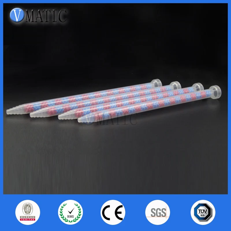 Free Shipping 10pcs GSM9-20 All Purpose Use Glue Dispensing Plastic Nozzle AB Adhesive Mix Tube Static Mixer