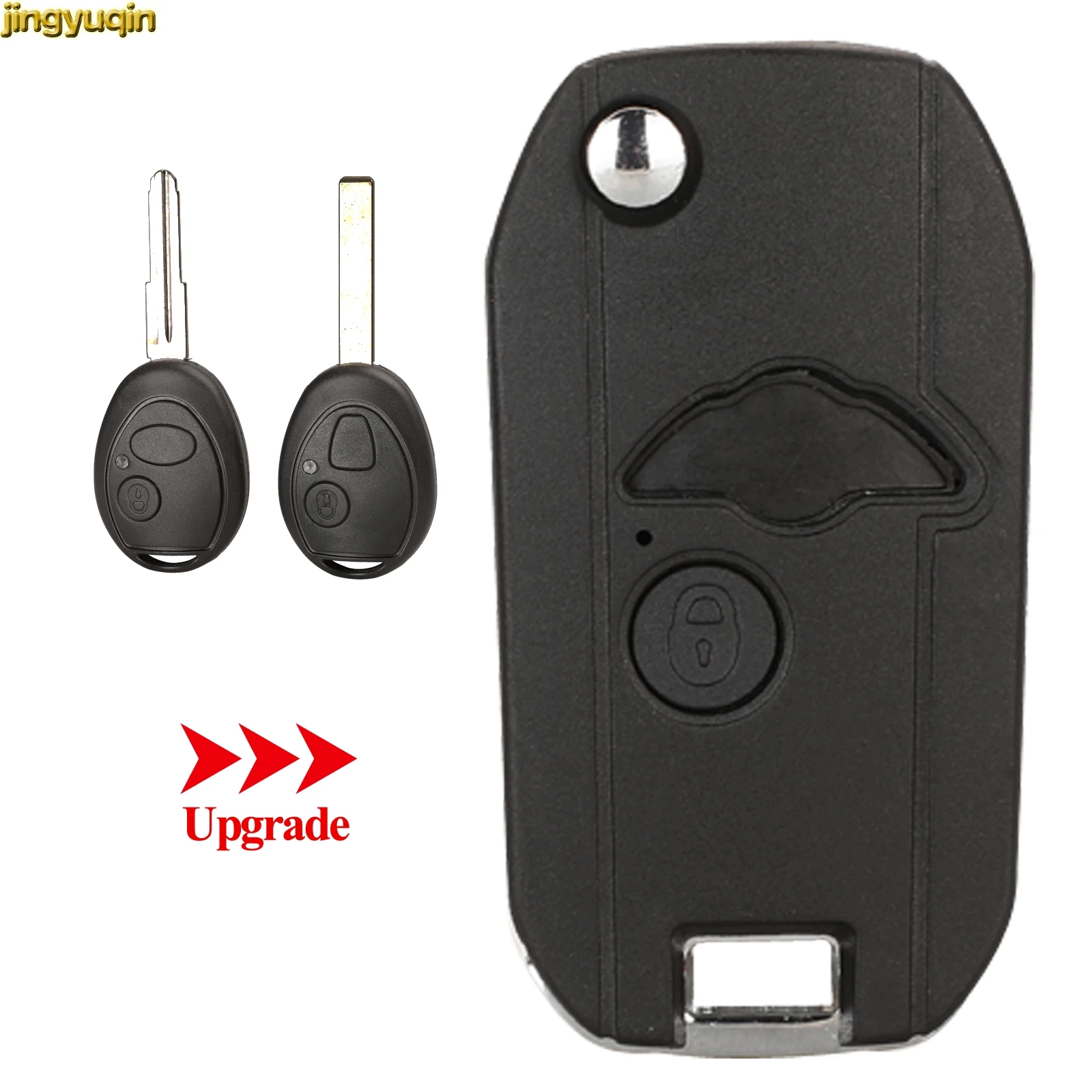 

Jingyuqin дистанционный ключ-брелок от машины оболочки модифицированный для BMW Mini One Cooper S 75 E34 E36 E39 E46 R50 R53 Z3 Z4 X3 X5 Land Rover 2BTNS